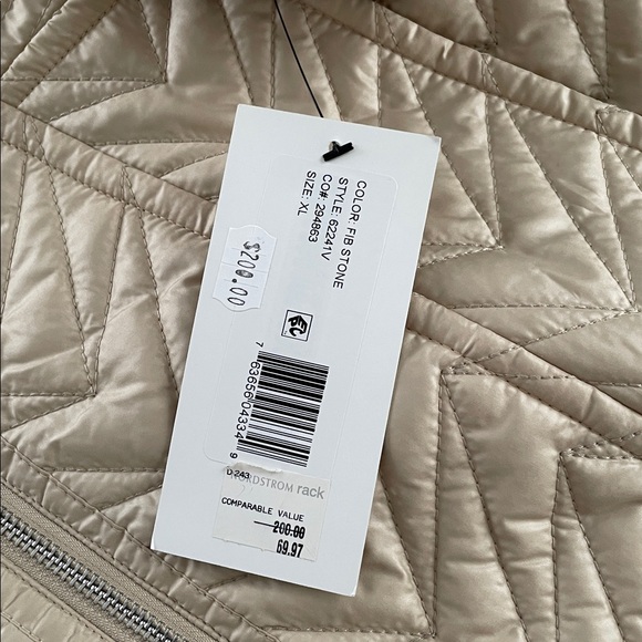 Via Spiga Women's Beige Long Sleeve Winter Jacket With Detachable Hood - Picture 13 of 13